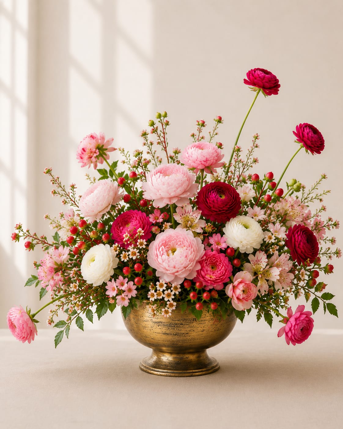 Blushing garden bowl