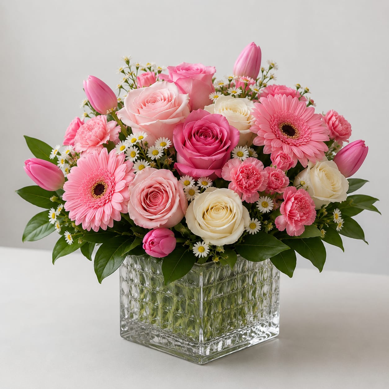 Shavuos blush garden cube